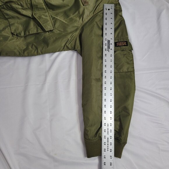 VTG Ralph Lauren Polo Jeans Co. Military Surplus Olive Bomber Jacket Size XXL - Picture 9 of 11